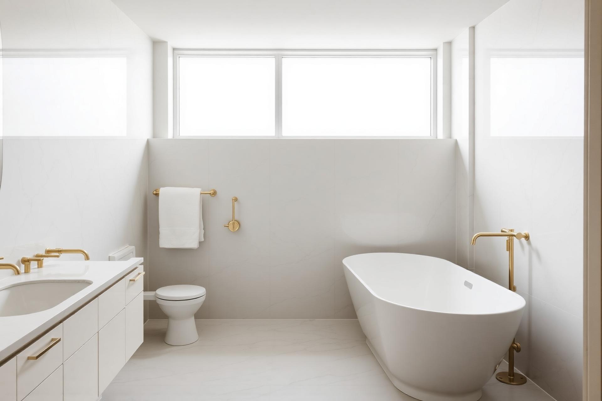 Modern white bathroom